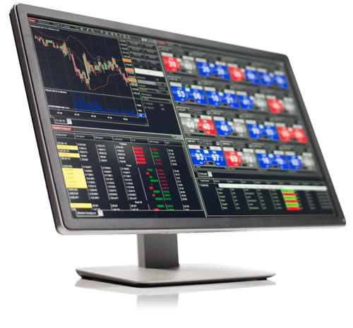 NinjaTrader Plattform auf dem Monitor